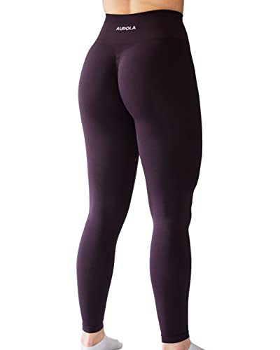 AUROLA Workout-Leggings für Frauen, Nahtlose Scrunch-Strumpfhose, Bauchkontrolle, Fitnessstudio, Fitness, Mädchen, Sport, aktive Yogahose von AUROLA