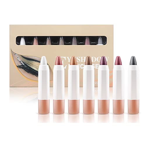 AURONUT 7pcs Cream Eyeshadow Stick Sets, Shimmer Eyeshadow Crayon Pencil, Shimmer And Matte Eye Pencil, Brightener Highlighter Eyeliner Crayon Makeup Gift Set AURONUT 7pcs Cream Eyeshadow Stick Sets, Shimmer Eyeshadow Crayon Pencil, Shimmer And Matte Eye Pencil, Brightener Highlighter Eyeliner Crayon Makeup Gift Set von AURONUT