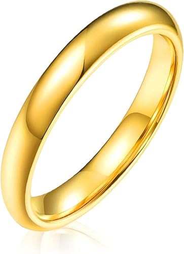 AURSTORE Schmuck Herren Damen Ring Edelstahl Hochzeit 4 mm Größe wählbar 51-65, 4mm, Edelstahl von AURSTORE
