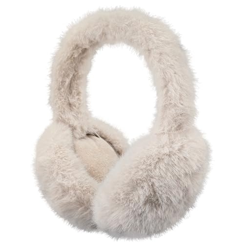 AUSUAYA Fuzzy Ohrenschützer, faltbare warme Plüsch Ohrenschützer Ohrenwärmer für Winter kaltes Wetter Ohrenschützer W-E-M2 (Khaki) von AUSUAYA