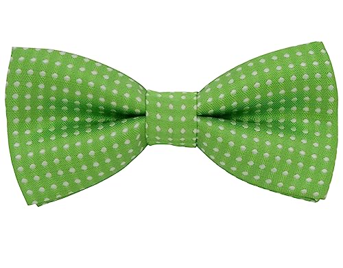 AUSUAYA Polka Dot Pre Tied Kleinkind Fliege, Baby oder Kind & Kinder Clip auf Fliege für kleine Jungen Geburtstag Party B-B-BT5 (Grün mit weißem Polka Dot) von AUSUAYA
