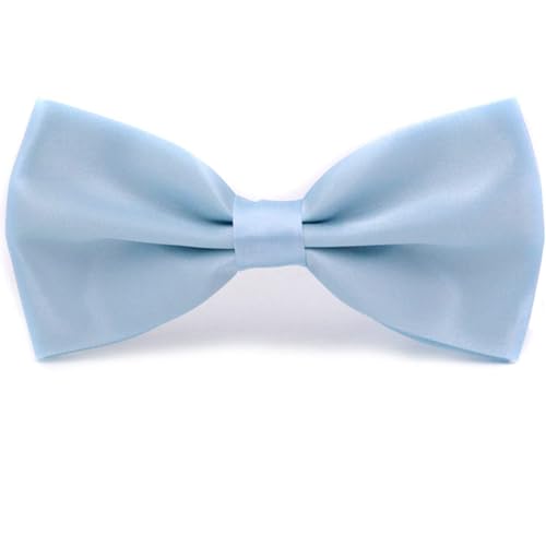 AUSUAYA Verstellbare Fliege für Männer, Fliege für Jungen Geburtstag Party oder Modenschau MBT3 (Hellblau) von AUSUAYA