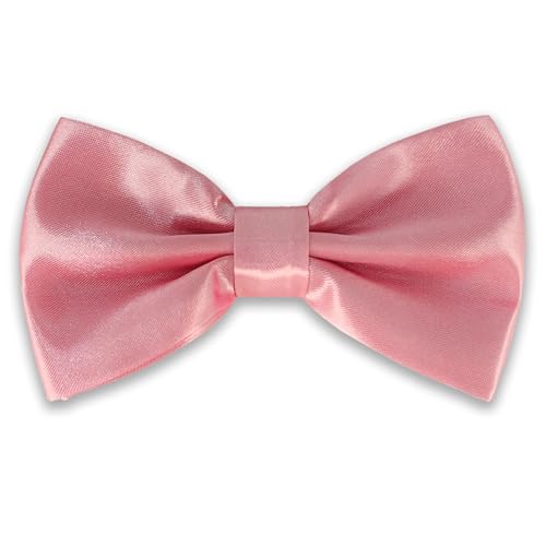 AUSUAYA Verstellbare Fliege für Männer, Fliege für Jungen Geburtstag Party oder Modenschau MBT3 (Staubiges Rosa) von AUSUAYA