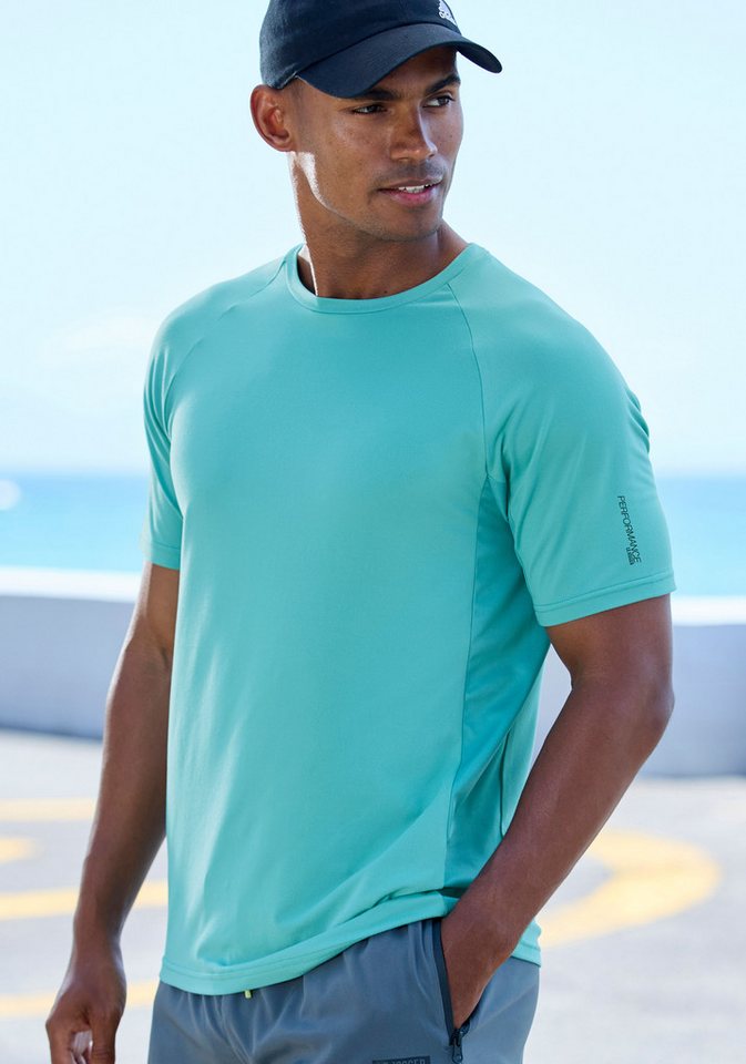 AUTHENTIC LE JOGGER Funktionsshirt mit Rundhalsausschnitt und seitlichen Mesh-Einsatz von AUTHENTIC LE JOGGER