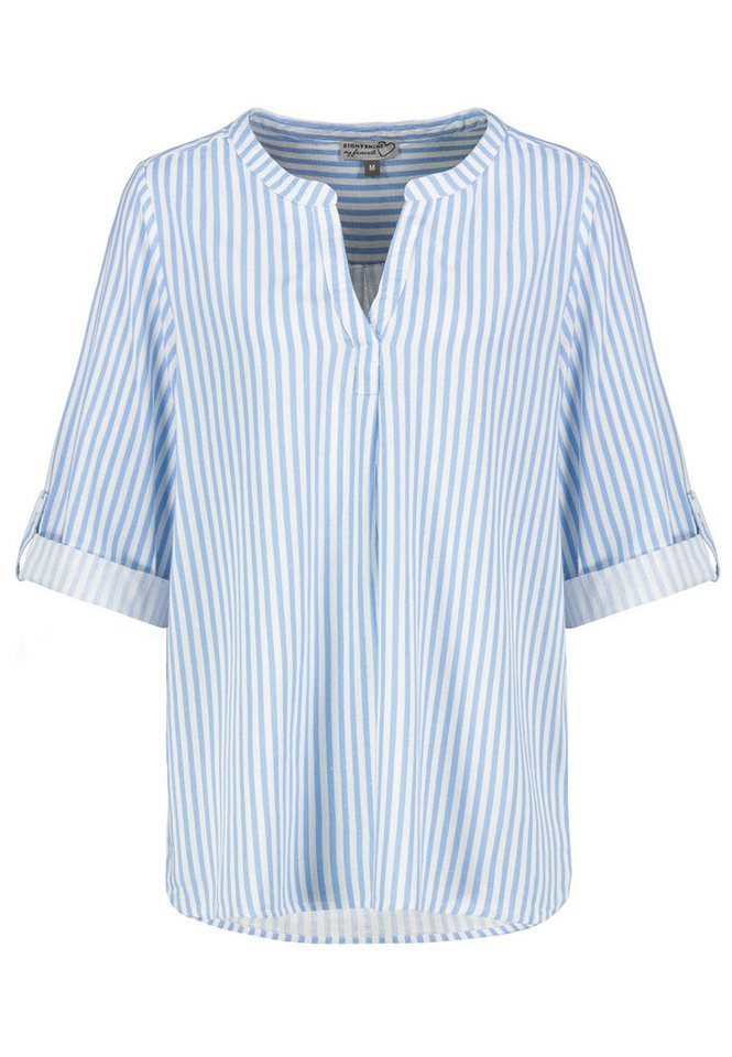 AUTHENTIC STYLE Langarmbluse DOB Bluse, 3/4 arm, Stegkragen von AUTHENTIC STYLE