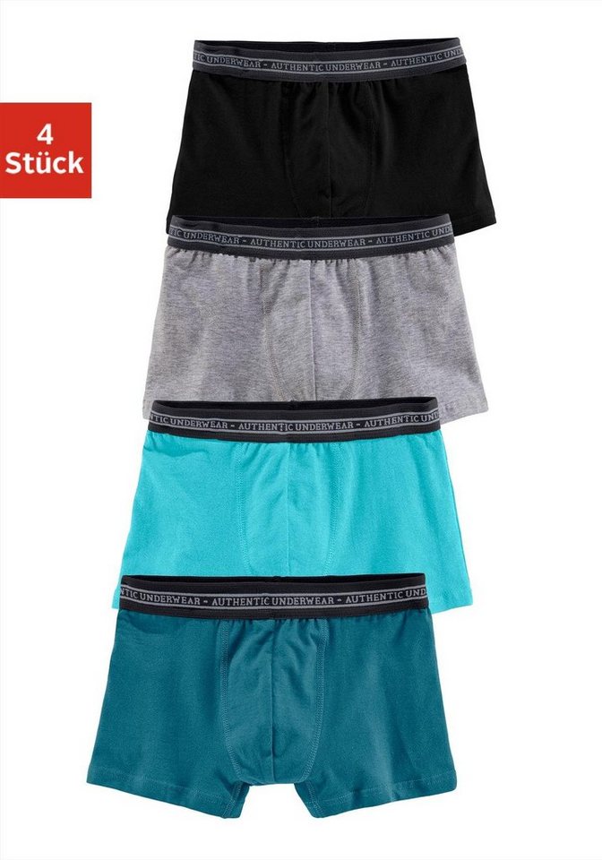 AUTHENTIC LE JOGGER Boxer Boxershorts für Jungen (Packung, 4-St) in klassischer Passform mit Webbund von AUTHENTIC LE JOGGER