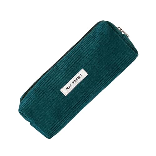 AUTOECHO Cord-Federmäppchen, Cord-Federmäppchen - Kreative Schreibwarentasche,Federmäppchen aus weichem Cord, niedliches Schulmaterial, Schreibwarenetui mit großem Fassungsvermögen von AUTOECHO