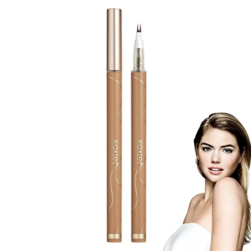 Unterer Wimpernstift Mit Doppelter Spitze, Wasserfester Flüssiger Eyeliner-Stift, Superschlanker Eyeliner, Wischfester Unterer Wimpernstift Mit Doppelter Spitze, Langanhaltendes Flüssiges Eyeliner von AUTOECHO