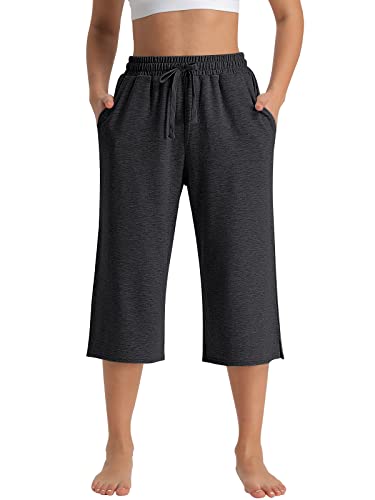 AUTOMET Baggy Sweatpants für Damen mit Taschen, Lounge-Damen-Pyjama, Hose, Lauf-Jogginghose, Herbstkleidung, Outfits 2024, GRAU, X-Groß von AUTOMET