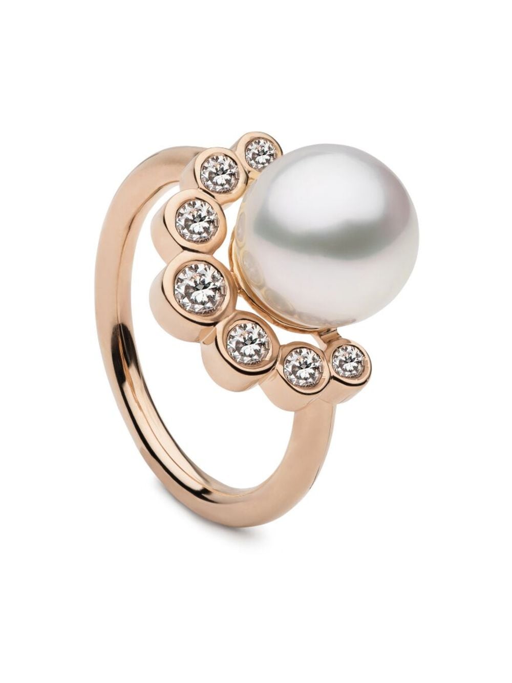 AUTORE MODA Brea Ring mit Perlen - Rosa von AUTORE MODA