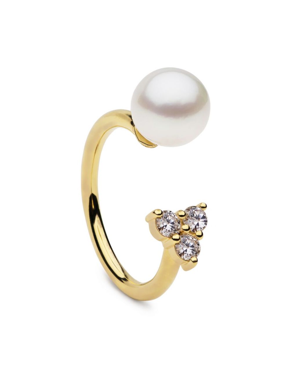 AUTORE MODA Saskia Ring mit Perle - Gold von AUTORE MODA