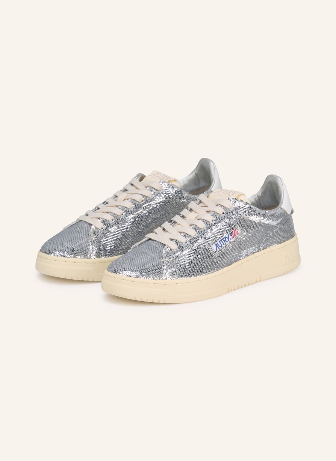 Autry Sneaker Dallas Mit Pailletten silber von AUTRY