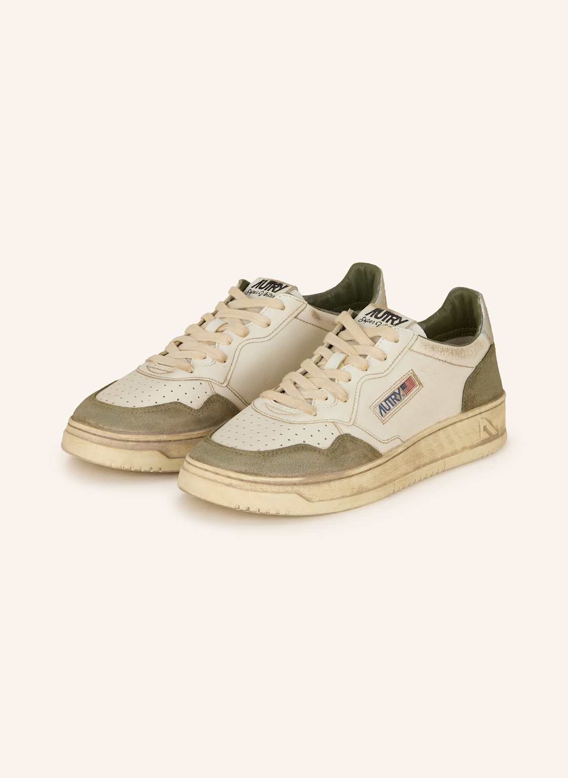 Autry Sneaker Super Vintage Low Ls weiss von AUTRY