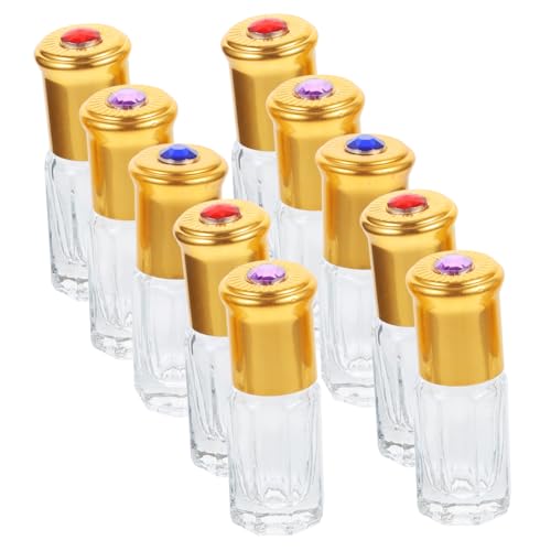 10 Stk 3-ml-Fläschchen mit Roll-On- Parfümflakons probieren Gläser Flaschen reiseflaschen travel bottle ätherische öle Mehrzweckflaschen Organizer-Flaschen Glasflasche AUTSUPPL von AUTSUPPL