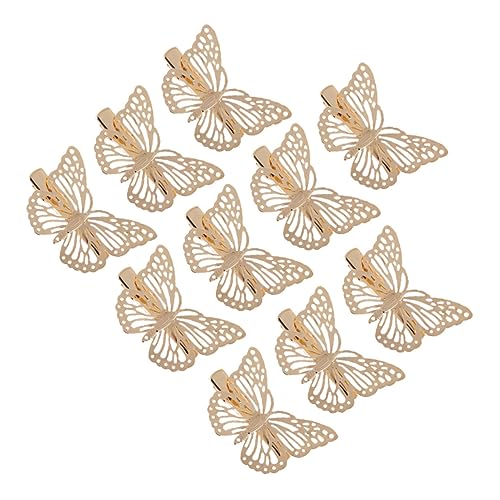 AUTSUPPL 10stücke Teiliges Schmetterlings-haarspangen Aus Hochwertigem Material Zartes Hohles Design Für Mädchen Für Hochzeiten Partys Und Besondere Anlässe von AUTSUPPL