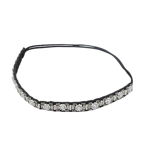AUTSUPPL 6stücke Damen Stirnband Elastisch Haarband Strass Perlen Stirnbänder Für Damen Frauen Mädchen Partystirnband Haarband Elastisch von AUTSUPPL