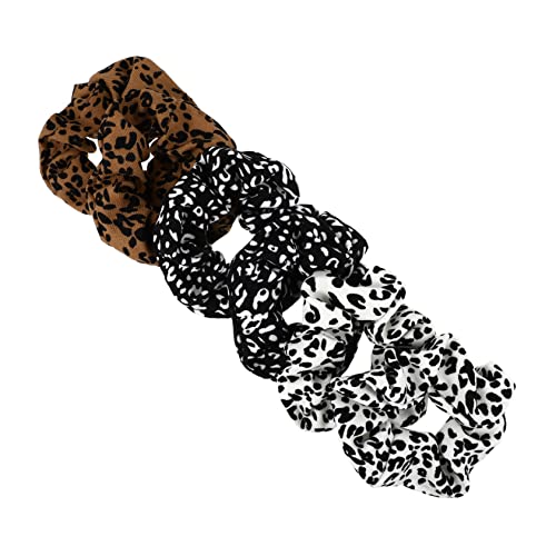 AUTSUPPL 6stücke Leopard Haargummis Für Damen Elastische Scrunchies Verschiedenen Designs Für Hochsteckfrisuren Alltagsgebrauch Und Besondere Anlässe von AUTSUPPL