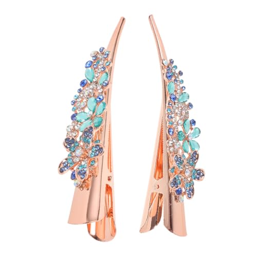 AUTSUPPL 1paar Elegante Haarklammern Für Dickes Haar Funkelnde Haaraccessoires Für Frauen Mit Strass Verziert Kleine Haarklammern Für Jeden Anlass Und Passend Zu Verschiedenen Styles von AUTSUPPL