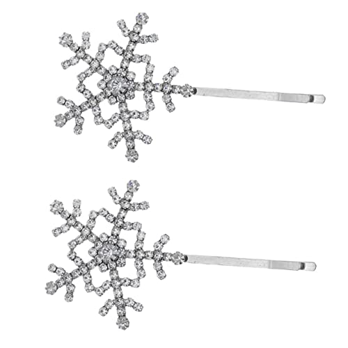 AUTSUPPL Silberne Schneeflocken-haarspangen Haarnadeln Aus Legierung Mit Strasssteinen Kopfschmuck Für Damen von AUTSUPPL