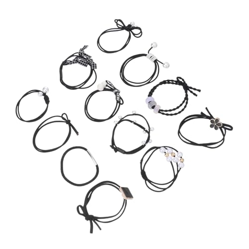 AUTSUPPL Elastische Haarbänder Aus Nylon Haarkreisen Und Haarringen Langlebig Und Praktisch Für Frauen Damen Und Mädchen Im Alltag Schwarze Geschenkbox von AUTSUPPL