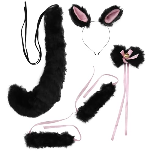 AUTSUPPL Satz Mit 5 Cosplay-spielzeugen Ohren-set Hals-hand-dekoration Partyzubehör Kostümzubehör von AUTSUPPL