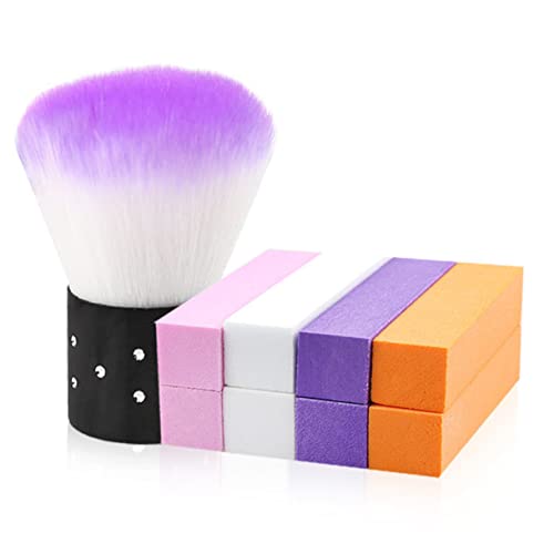 AUTSUPPL 1 Satz Nagellackblock Haarspangenklammern Zum Basteln Professioneller Nagellack Make-up-puder Erröten Nailart-entferner-pinsel Schminkpinsel Groß Pilz-kit Nagelgel Violett von AUTSUPPL