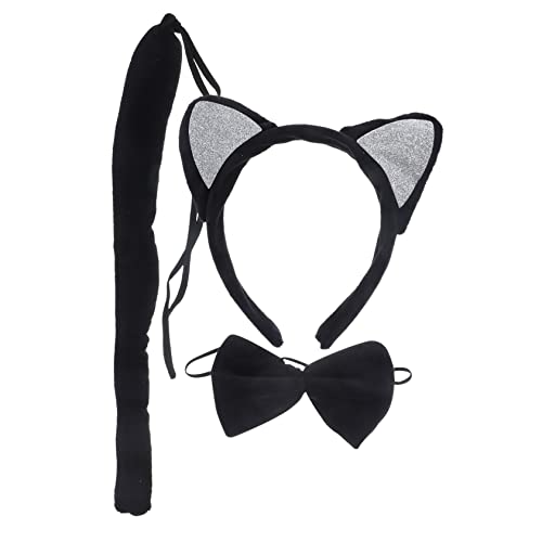 AUTSUPPL Katzenohren Stirnband Und Satz Für Tierohren Haarband Cosplay Party Requisite von AUTSUPPL