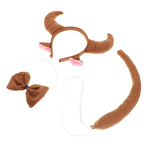 AUTSUPPL Gelbes Stirnband Aus Ochsenhorn Mit Halloween-make-up-requisiten Mädchen Leicht Und Sicher von AUTSUPPL