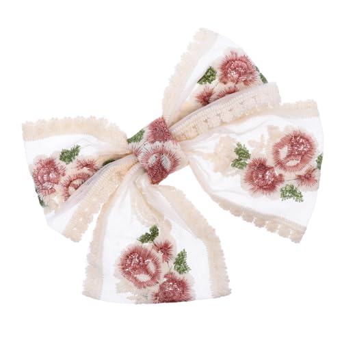 AUTSUPPL Süße Anmutige Haarnadel Bezaubernde Haarschmuck für Mädchen 1 Stück Bestickte Haarspange für Partys und Strandhochzeiten von AUTSUPPL