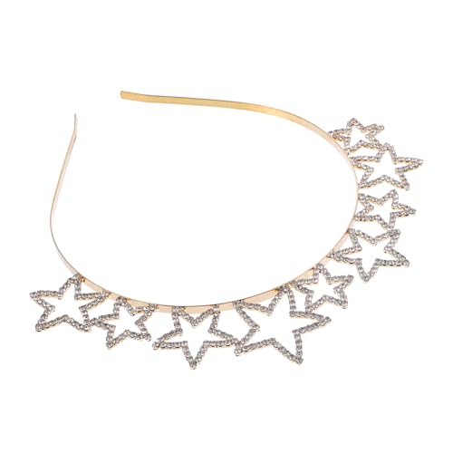 AUTSUPPL Strass Haarreif Für Damen Stern Design Stirnband Kopfschmuck Mit Glänzender Verabeitung Langlebiges Legierungsmaterial Schmuck Für Hochzeit Geburtstag Party von AUTSUPPL