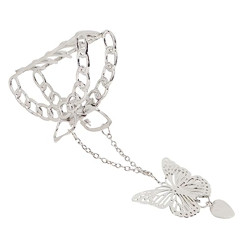 AUTSUPPL 1stück Metall Haarklammer Damen Kette Haarschmuck Hollow Haarnadel Haarzubehör Silber Elegante Haarspange Mit Einzigartigem Design Für Besondere Anlässe Und Alltag von AUTSUPPL