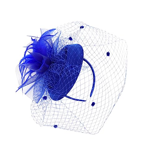 AUTSUPPL 1 Stück Federblumenhut Haarband Aus Netzgarn Hochzeitskopfschmuck Party-foto-requisite Damenkopfbedeckung von AUTSUPPL