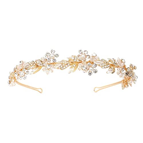 AUTSUPPL Braut Stirnbandschmuck Aus Kristall Und Legierung Blumenkopfschmuck Für Hochzeit Und Party von AUTSUPPL