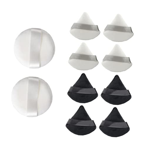 AUTSUPPL 10stücke Dreieckige Puderquaste Aus Baumwolle Schminkpad Für Mädchen Kosmetikquaste Für Make-up Kompaktes Design Leicht Zu Transportieren Und Aufzubewahren Zur Haut von AUTSUPPL