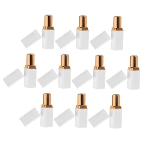 AUTSUPPL Nachfüllbare Lipgloss-tuben 3 5 G Kunststoff Goldfarben Quadratisch Lippenstift-tuben für Frauen 10 Stück AUTSUPPL Nachfüllbare Lipgloss-tuben 3 5 G Kunststoff Goldfarben Quadratisch Lippenstift-tuben für Frauen 10 Stück von AUTSUPPL