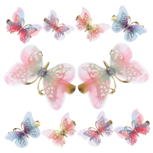 AUTSUPPL 10stücke Schmetterling Haarspangen Für Mädchen Kleine Haarklammern Bunten Farben Für Kreative Frisuren Und Festliche Anlässe Als Für Junge Mädchen Und Freundinnen von AUTSUPPL