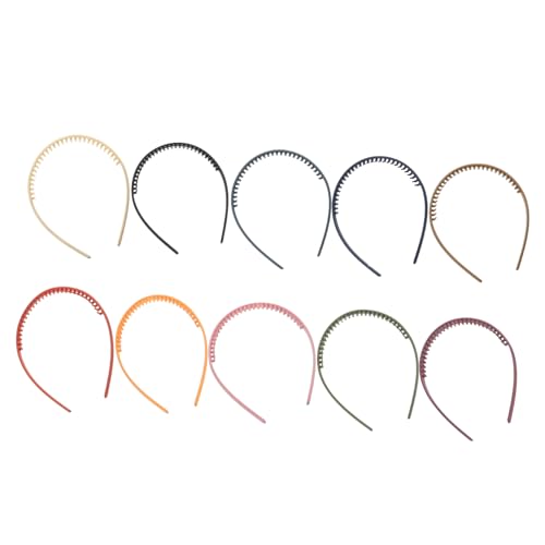 AUTSUPPL 10 Stück Teiliges Kunststoff haarband Zähnen Bunte Haarschmuck für Mädchen und Frauen Dekorative Stirnbänder für Alltag Partys Kostüme und Festliche Anlässe Angenehm Tragbar und von AUTSUPPL