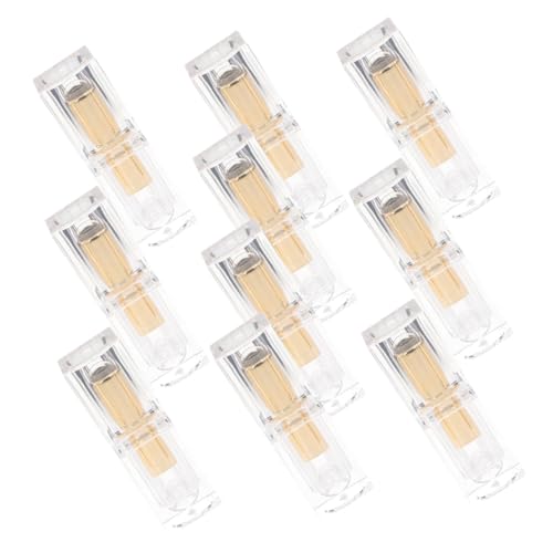 AUTSUPPL 10 Stück Teiliges Transparente Nachfüllbare Lippenstiftröhrchen aus Leerer Lipgloss Lippenbalsam Stilvolle Auslaufsichere Lippenpflegebehälter für DIY Lippenstift und Lip Balm von AUTSUPPL