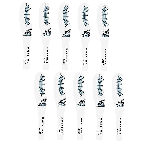 AUTSUPPL 10stücke Wimpernlineal Aus Papier Wimpernmesslineale Wimpern-bastelwerkzeug Wimpernlängenlineal Wimpernkrümmungsgradlineal Für Wimpernverlängerungen Wimpernmesswerkzeug von AUTSUPPL