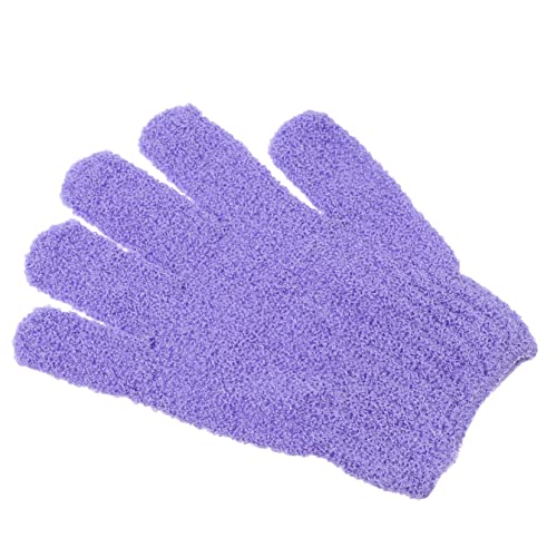 AUTSUPPL 10St Fünf-Finger-Badehandschuhe Babyhandfäustlinge Handschuhe schrubben exfoliating glove exfoliate gloves Peelings handtücher Badehandschuhe aus Nylon Schrubbhandschuhe Violett von AUTSUPPL