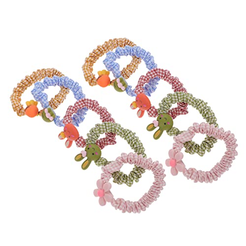 AUTSUPPL 10stücke Elastische Haargummis Haarringe Mädchen Haarschmuck Pferdeschwanzhalter Für Alltag Und Feste von AUTSUPPL