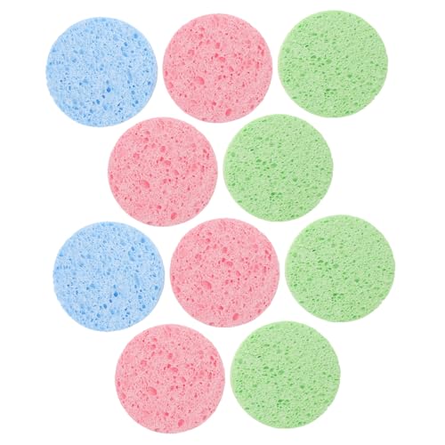 AUTSUPPL 10stücke Zellulose-gesichtsschwämme Make-up-entferner-quasten Puderquaste Gesichtsreinigungstücher Sanfte Peeling-pads Für Tägliche Hautreinigung von AUTSUPPL