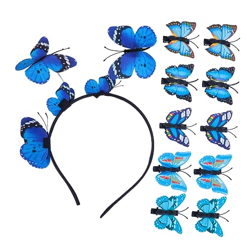 AUTSUPPL 11stücke Schmetterling Haarspange Schmetterlinge Stirnband Haarspange Schmetterlinge Stirnband von AUTSUPPL