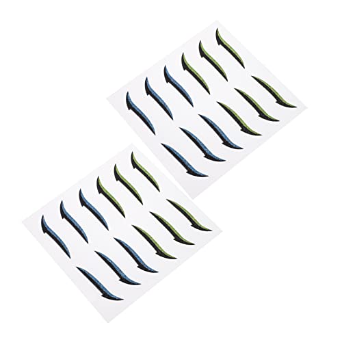AUTSUPPL 6 Paar Je 2 Bögen Grüne Doppelaufkleber Wiederverwendbare Augen-make-up-liner-bänder Eyeliner-aufkleber-set von AUTSUPPL
