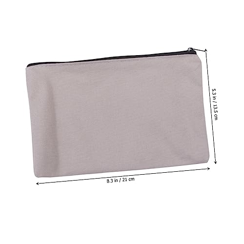 AUTSUPPL 12stücke Canvas Zipper Pouches Multifunktionale Kosmetiktaschen Federmäppchen Und Aufbewahrungstaschen Schwarz Beige Für Make-up Schreibwaren Und Mehr von AUTSUPPL