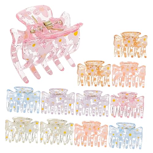 AUTSUPPL 12stücke Dekorative Kleine Haarklammern Kreative Haarspangen Haarclips Haar-accessoires Für Frauen Und Junge Mädchen Gemischte Druckfarben von AUTSUPPL