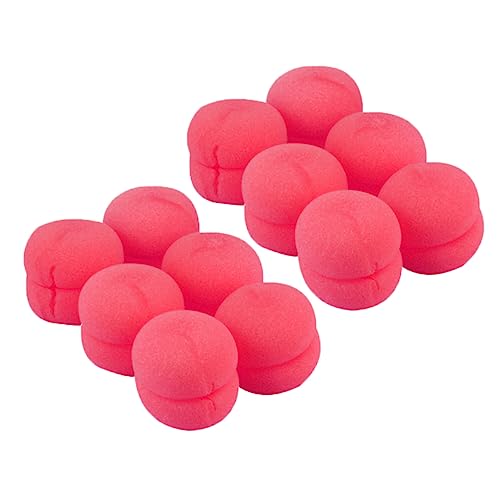 AUTSUPPL 12 Stück Haarstyling Schwamm Lockenwickler Kreative Perm Tools Für Damen Rot Weich Ohne Hitze Für Haartypen von AUTSUPPL