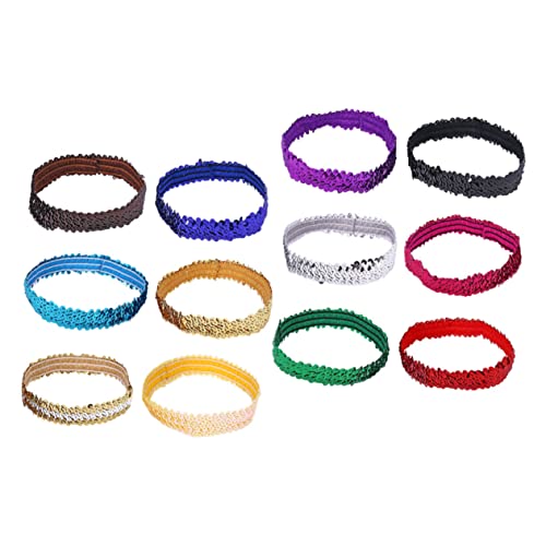 AUTSUPPL 12 Stück Teiliges Elastisches Haargummi Zarten Pailletten Weiche Damen stirnbänder für Alltag Party und Make up Leichter und Bequemer Haarreifen für Mädchen und Frauen AUTSUPPL 12 Stück Teiliges Elastisches Haargummi Zarten Pailletten Weiche Damen stirnbänder für Alltag Party und Make up Leichter und Bequemer Haarreifen für Mädchen und Frauen von AUTSUPPL