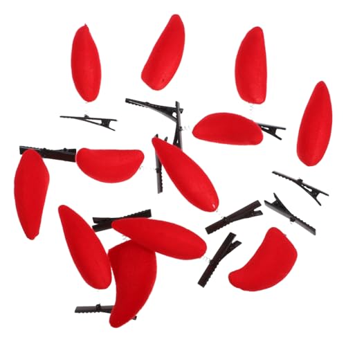 AUTSUPPL 12 Stück Teiliges Gothic Ox Horn Haarklammern Kreative Teufelshorn Haarspangen für Halloween Langlebige Tragbare Haarclips für Damen für Cosplay Bühnenauftritte und Festliche von AUTSUPPL