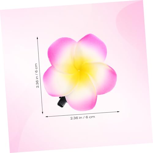 AUTSUPPL 12 Stück Teiliges Hawaiianische Plumeria Blumen Haarspangen mit Clip Bunte Tropische Haarklammern für Damen Festhaltend und Vielseitig für Hochzeit Strandparty Alltag und Luau von AUTSUPPL
